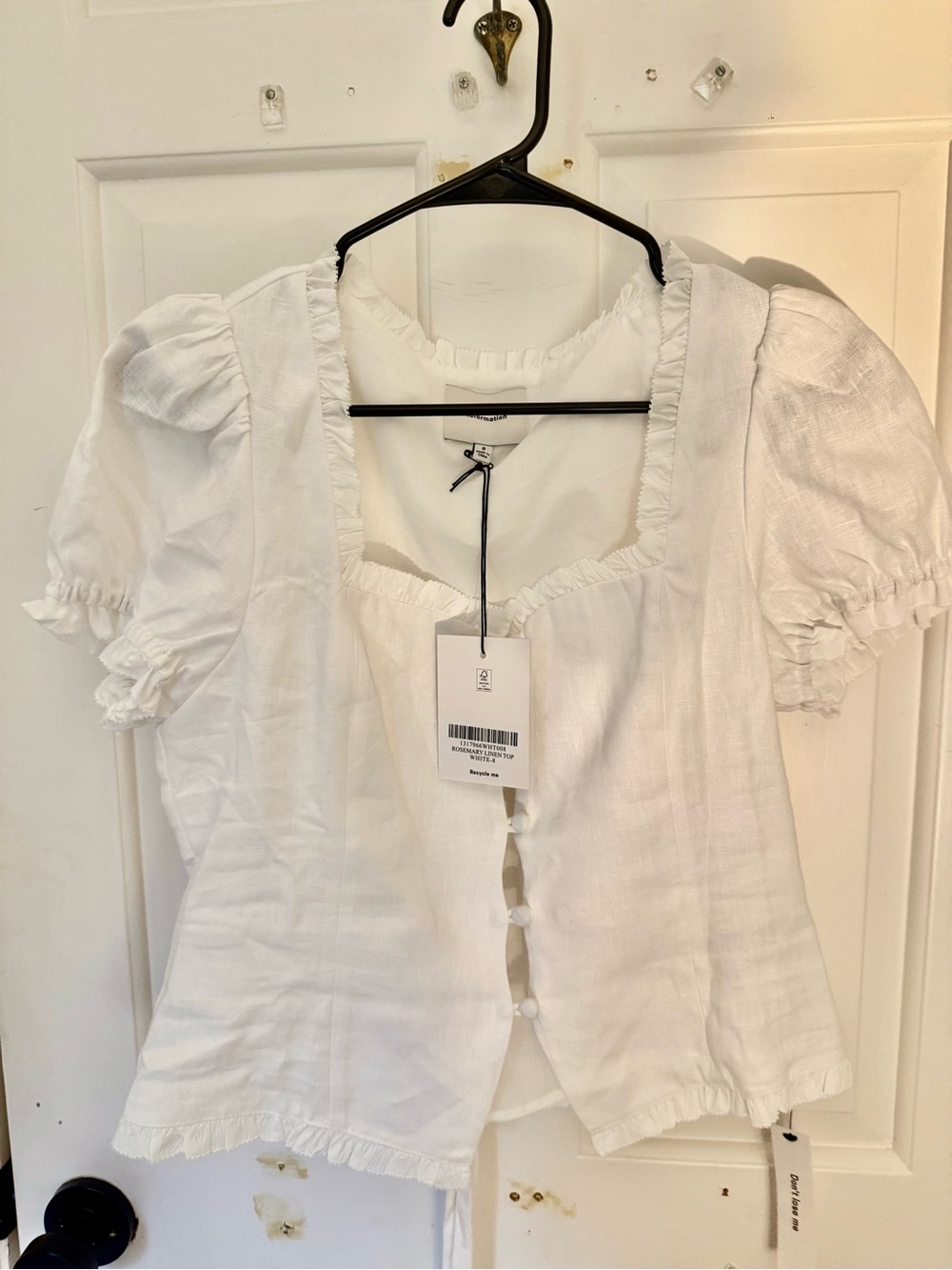 Reformation Rosemary Linen Top